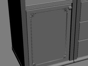 display  storage cabinet 3D Model