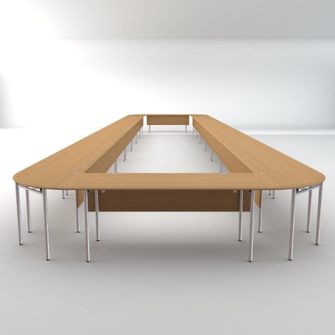 long conference table Modelo 3D .c4d .max .obj .3ds .fbx .stl .blend 