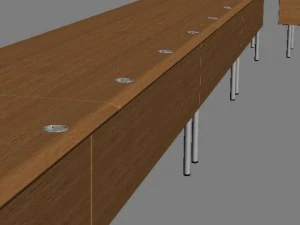 long conference table 3D Model