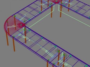 long conference table Modelo 3D