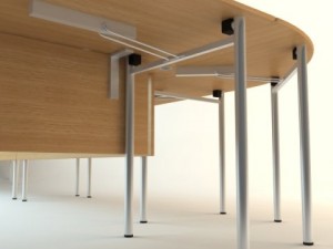 long conference table Modelo 3D