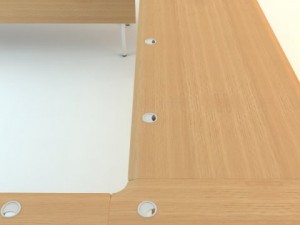 long conference table Modelo 3D