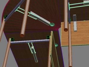 long conference table Modelo 3D