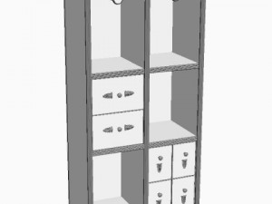 display case cabinet 3D 모델
