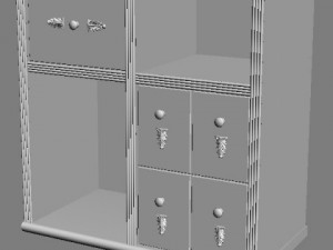display case cabinet 3D 모델