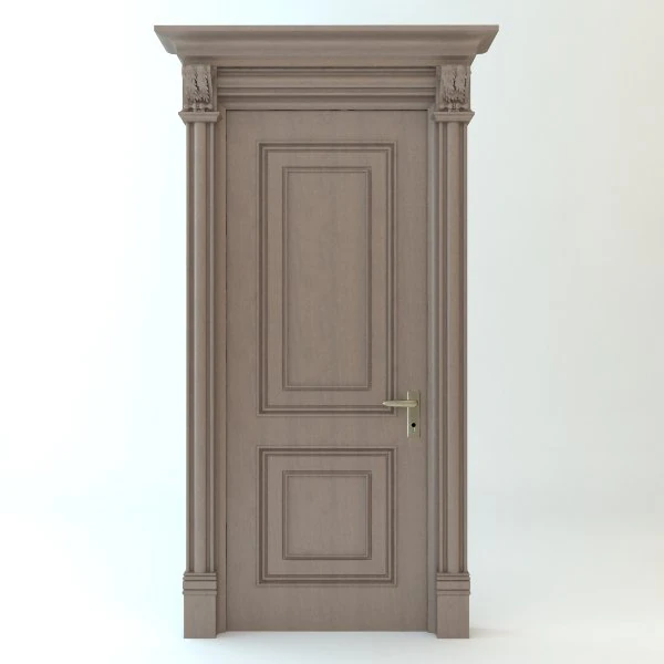 drewniane drzwi Model 3D .c4d .max .obj .3ds .fbx .stl .blend 