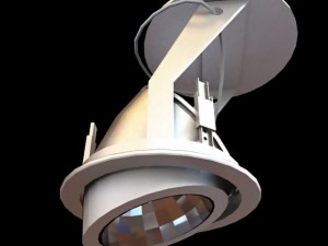 medical or industrial ceiling light Model 3D