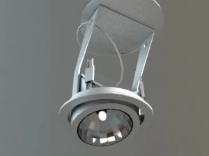 medical or industrial ceiling light 3D Model