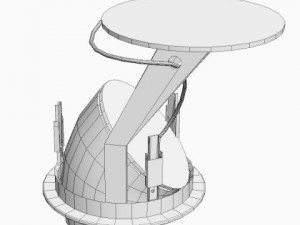 medical or industrial ceiling light 3D Model