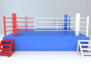 ring de boxe Modèle 3D