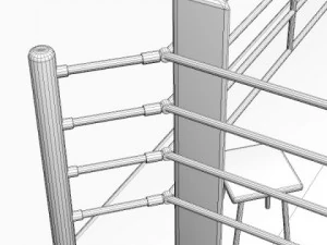 ring de boxe Modèle 3D