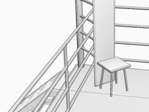 ring de boxe Modèle 3D