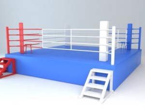 boxing ring 3D 模型