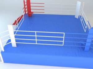 boxing ring 3D 模型