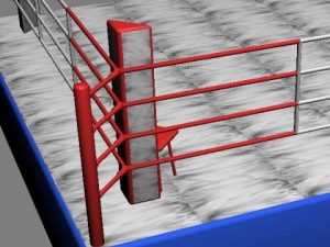 boxing ring 3D 模型