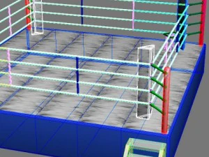 ring de boxe Modèle 3D