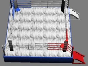 ring de boxe Modèle 3D