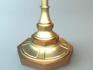 standing sign board 3D-Modell