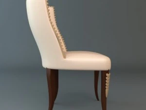 elegant side chair 3D Model