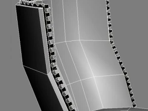 elegant side chair 3D Model