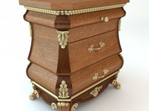 nightstand chest of drawers Model 3D