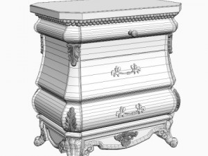 nightstand chest of drawers Modello 3D