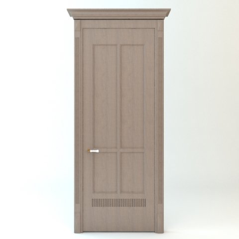 wooden door and casing Model 3D .c4d .max .obj .3ds .fbx .stl .blend 