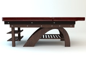leather massage table Model 3D