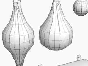 boxing equipment set 3D मॉडल