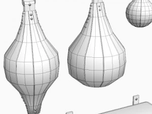 boxing equipment set 3D Model