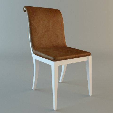 side chair 3D Модель .c4d .max .obj .3ds .fbx .stl .blend 