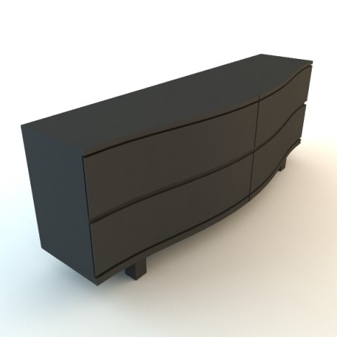 chest of drawers 3D Модель .c4d .max .obj .3ds .fbx .stl .blend 