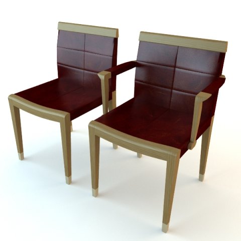 side chair  armchair 3D मॉडल .c4d .max .obj .3ds .fbx .stl .blend 