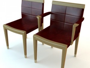 side chair  armchair Model 3D