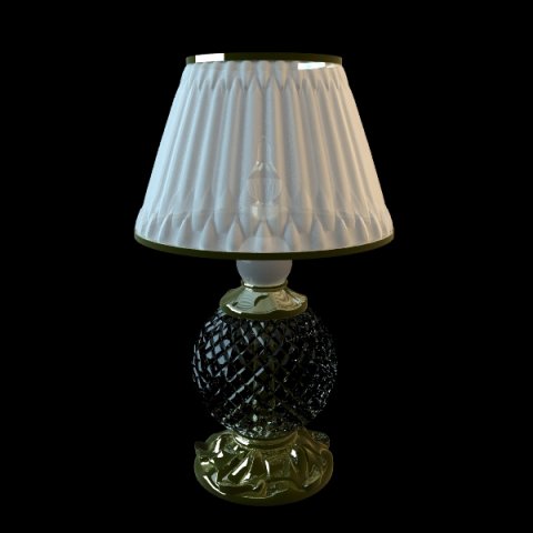 crystal base table lamp 3D in 3DExport
