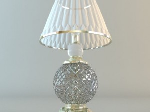 crystal base table lamp Model 3D