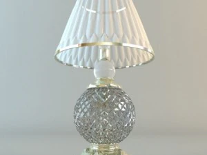 crystal base table lamp 3D Model