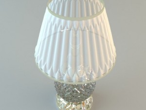 crystal base table lamp Model 3D