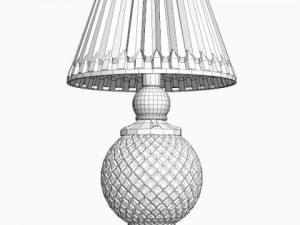 crystal base table lamp Model 3D