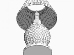 crystal base table lamp Model 3D