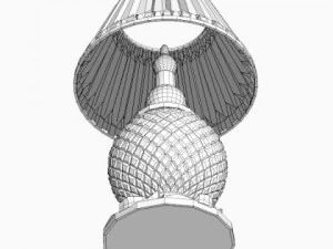 crystal base table lamp 3D Model