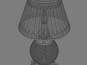 crystal base table lamp 3D Model