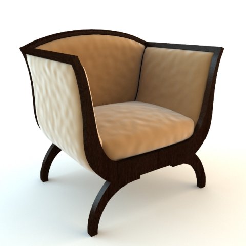 club armchair Model 3D .c4d .max .obj .3ds .fbx .stl .blend 