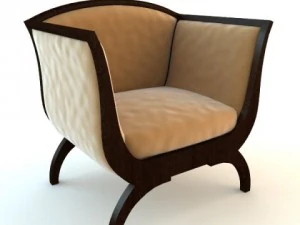 клубное кресло 3D Модель