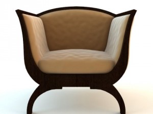 club armchair Model 3D