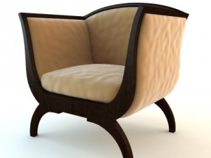 club armchair Model 3D