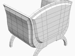 club armchair Model 3D