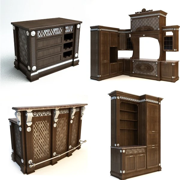 product collection kitchen cabinets 3D Model .c4d .max .obj .3ds .fbx .stl .blend 