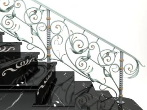 elegant stairs 3D Model