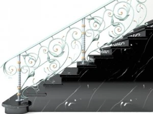 elegant stairs 3D Model